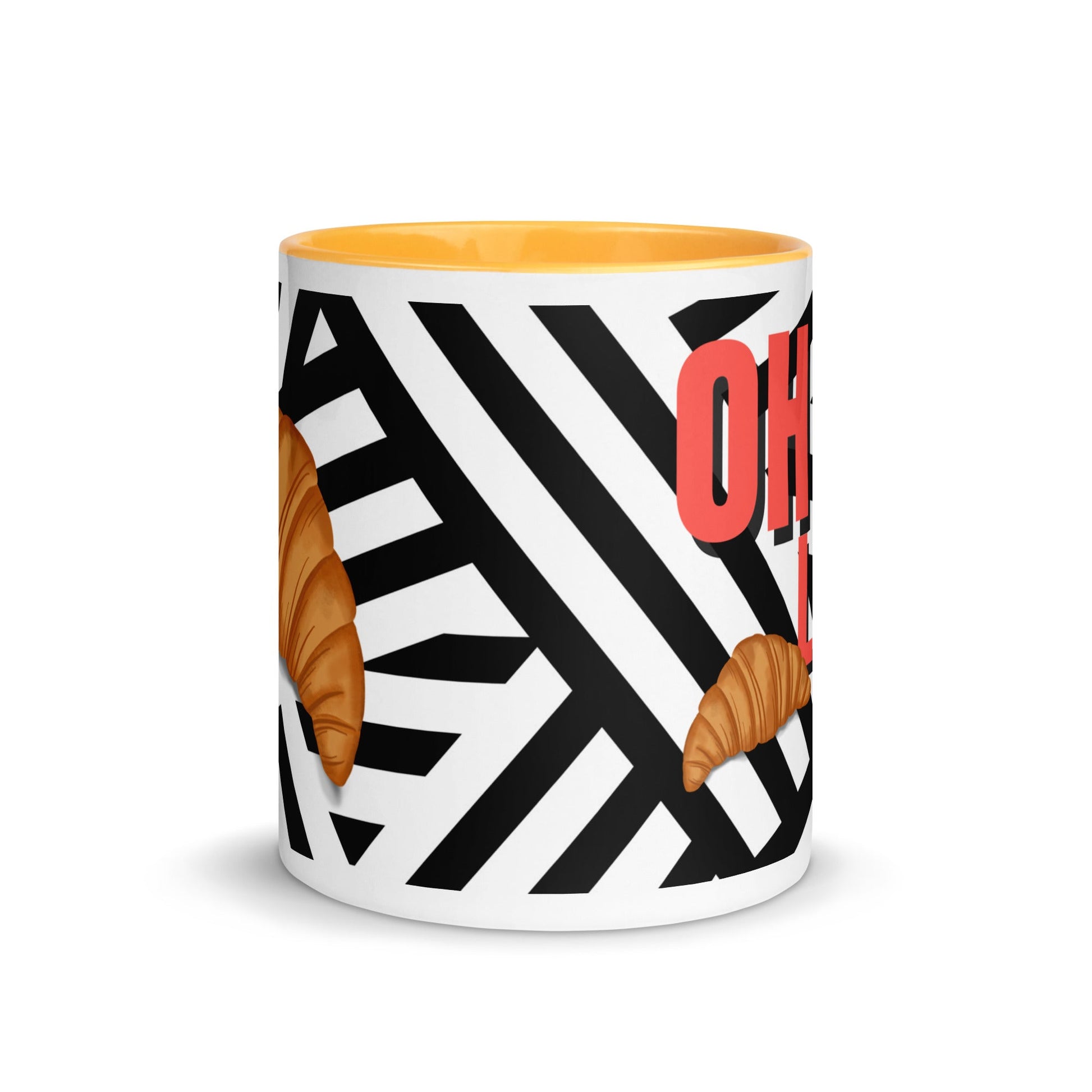 Oh La La Croissant Illustration Coffee Mug - Locomug.comfunny_profession_mugs_crazy_mug _designs