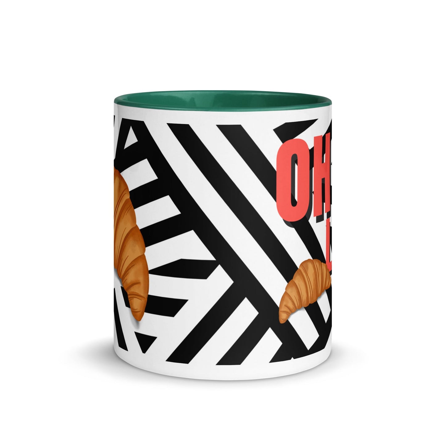 Oh La La Croissant Illustration Coffee Mug - Locomug.comfunny_profession_mugs_crazy_mug _designs