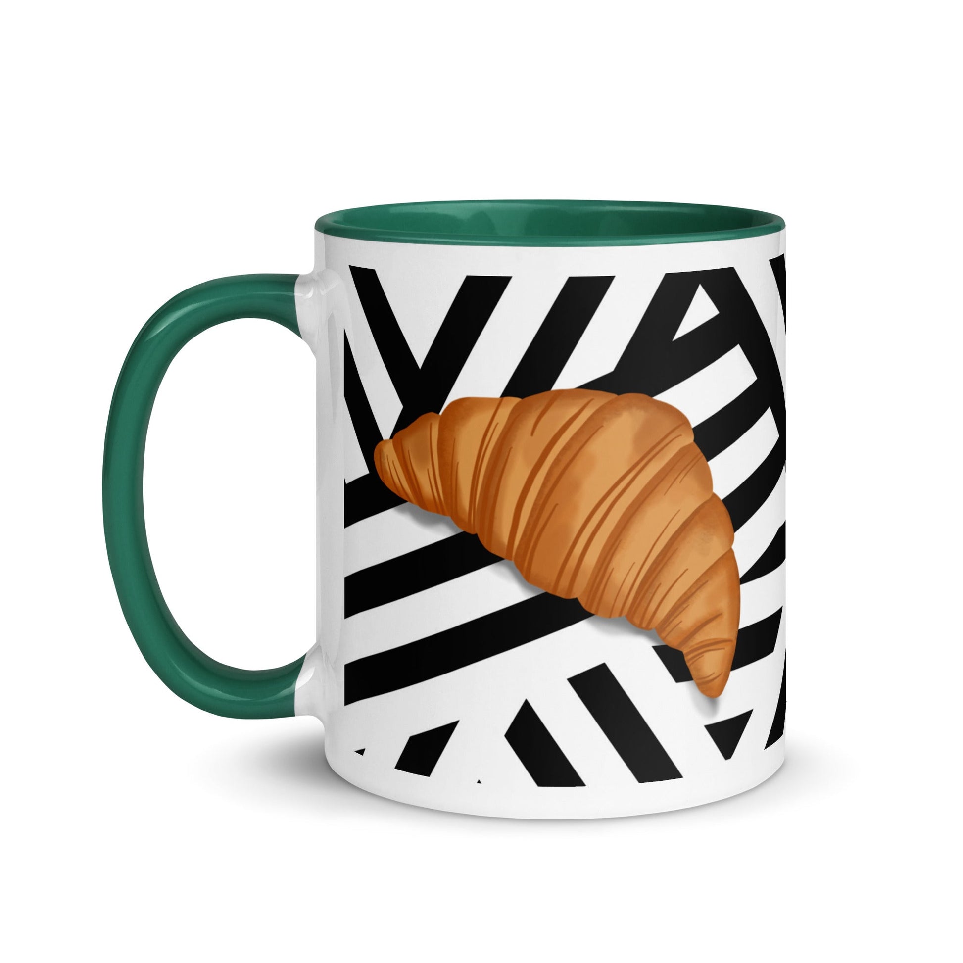 Oh La La Croissant Illustration Coffee Mug - Locomug.comfunny_profession_mugs_crazy_mug _designs