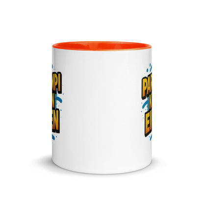 “Parempi kuin eilen” Mug with Color Inside – Finnish Focus, Caffeinated Progress - Locomug.com#funny_profession_mugs_crazy_mug _designs#