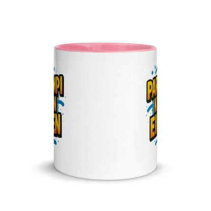 “Parempi kuin eilen” Mug with Color Inside – Finnish Focus, Caffeinated Progress - Locomug.com#funny_profession_mugs_crazy_mug _designs#