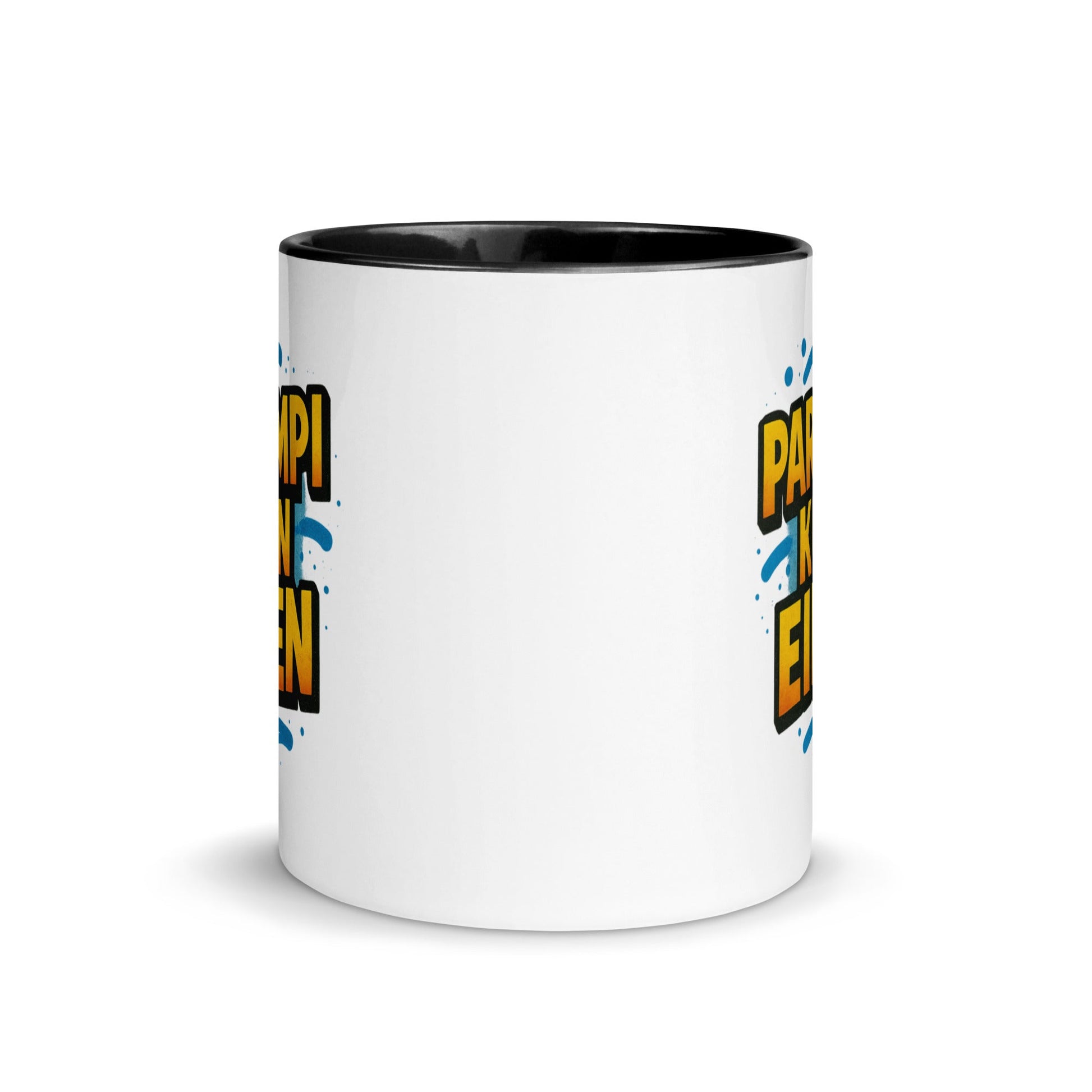 “Parempi kuin eilen” Mug with Color Inside – Finnish Focus, Caffeinated Progress - Locomug.com#funny_profession_mugs_crazy_mug _designs#