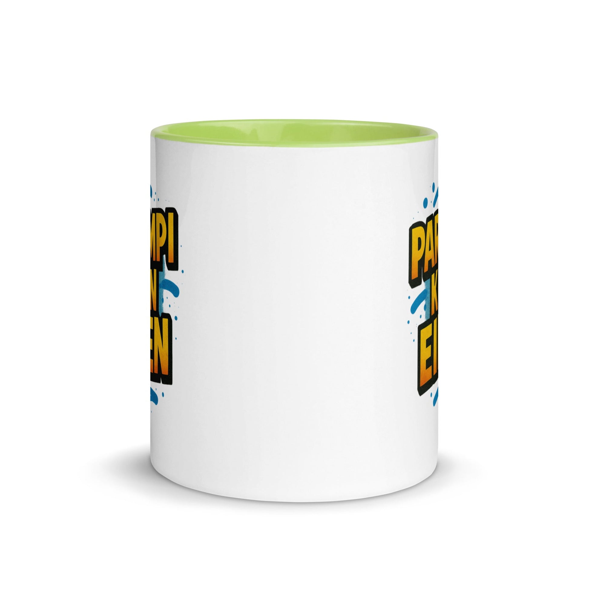 “Parempi kuin eilen” Mug with Color Inside – Finnish Focus, Caffeinated Progress - Locomug.com#funny_profession_mugs_crazy_mug _designs#