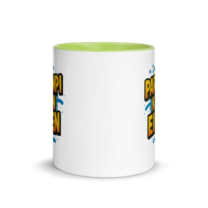“Parempi kuin eilen” Mug with Color Inside – Finnish Focus, Caffeinated Progress - Locomug.com#funny_profession_mugs_crazy_mug _designs#