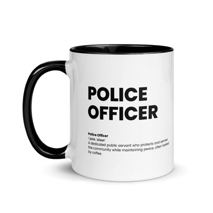 Funny Police Officer Gift Mug - Nutrition Facts Design - Police Week - LocoMug