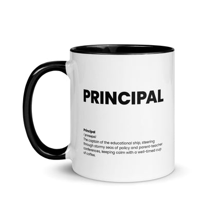 Funny School Principal Gift Mug - Nutrition Facts Design - LocoMug