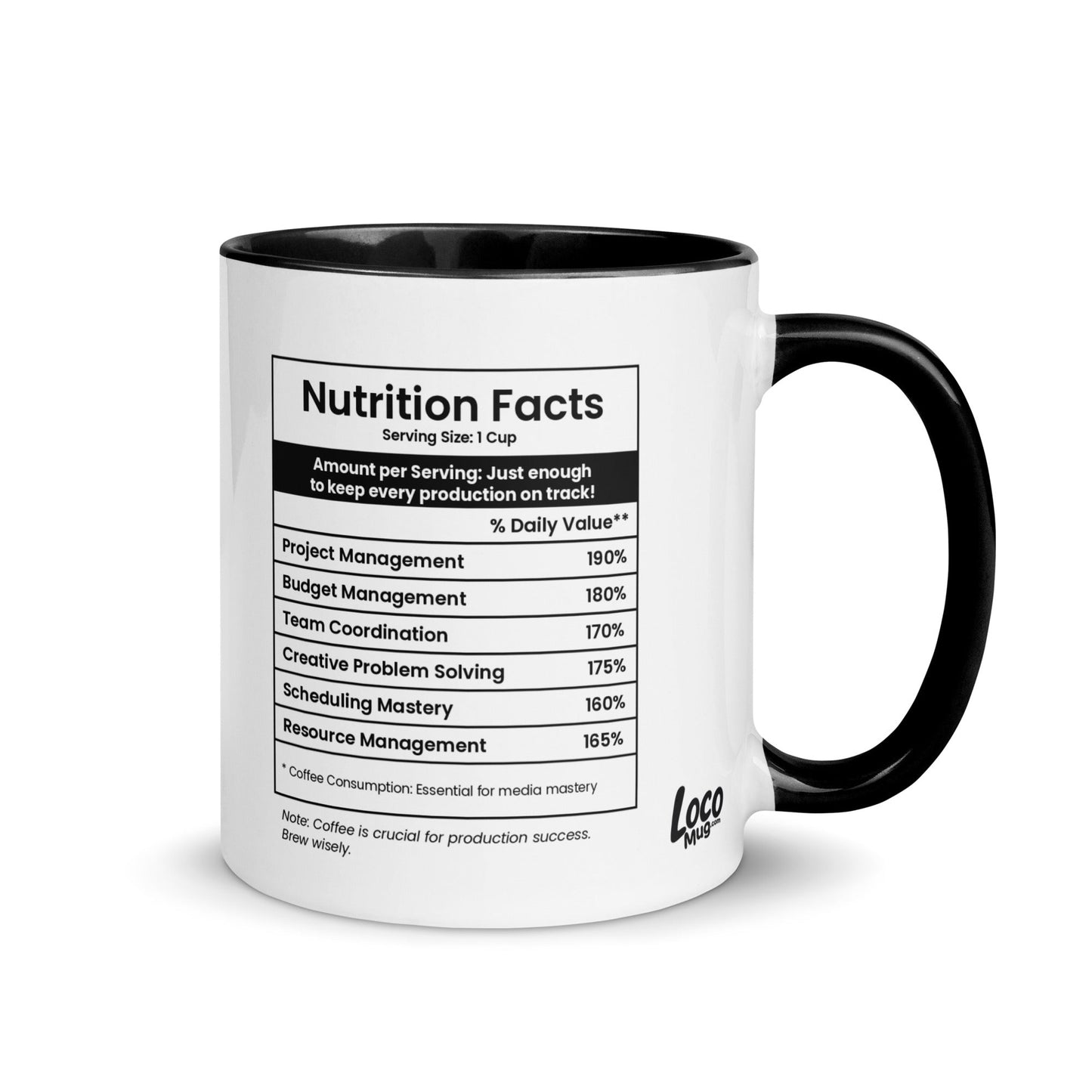 Producer Mug - Nutrition Facts - Locomug.com#funny_profession_mugs_crazy_mug _designs#