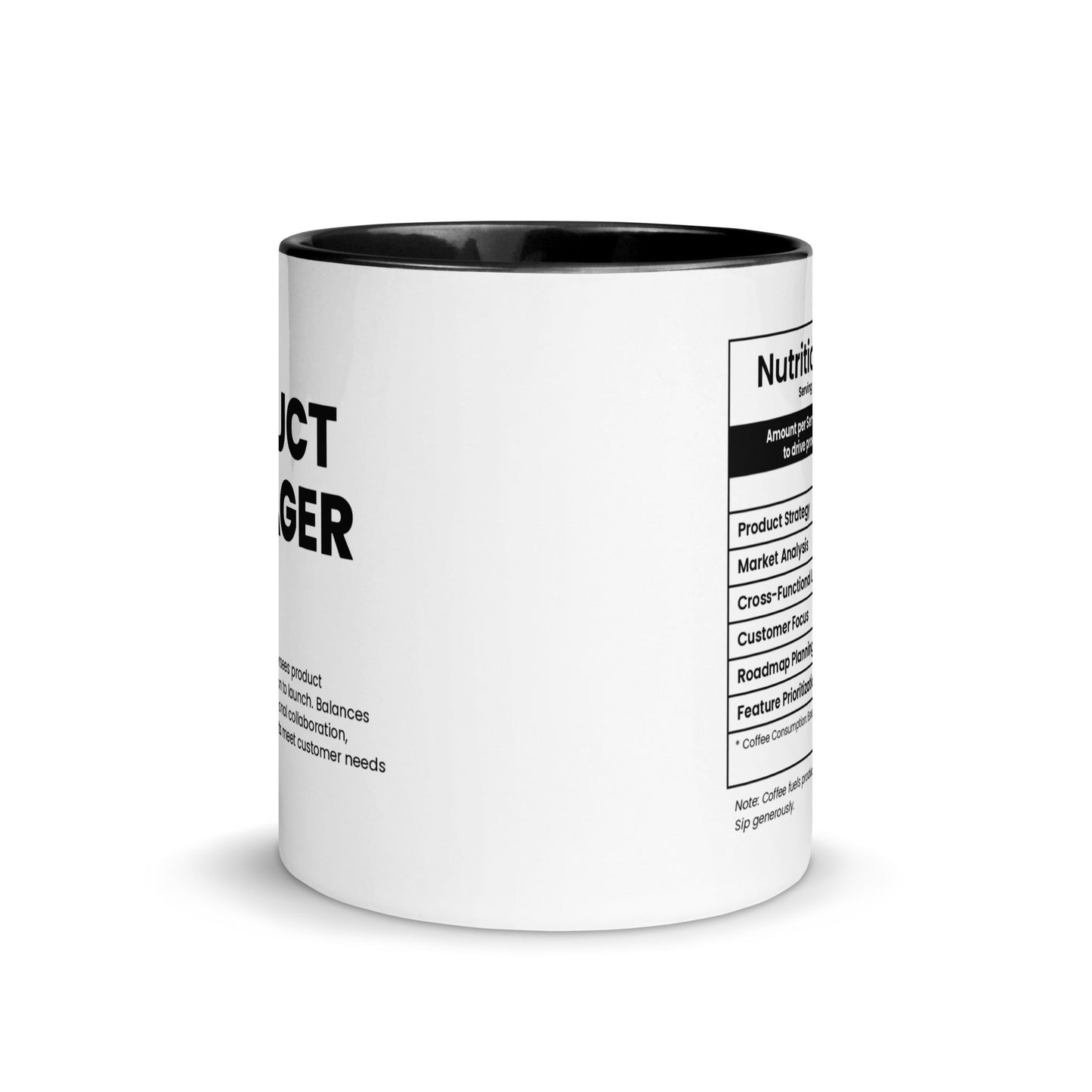 Product Manager Mug - Nutrition Facts - Locomug.com#funny_profession_mugs_crazy_mug _designs#