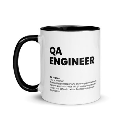 Funny QA Engineer Gift Mug - Nutrition Facts Design - LocoMug