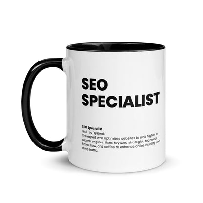 Funny SEO Specialist Gift Mug - Nutrition Facts Design - LocoMug