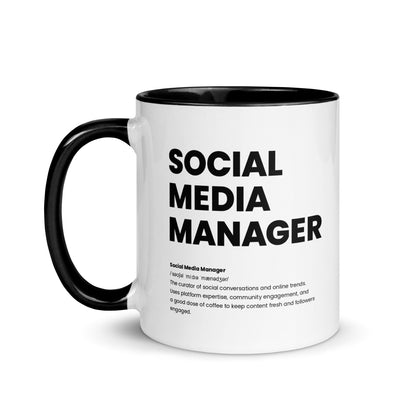 Funny Social Media Manager Gift Mug - Nutrition Facts Design - LocoMug