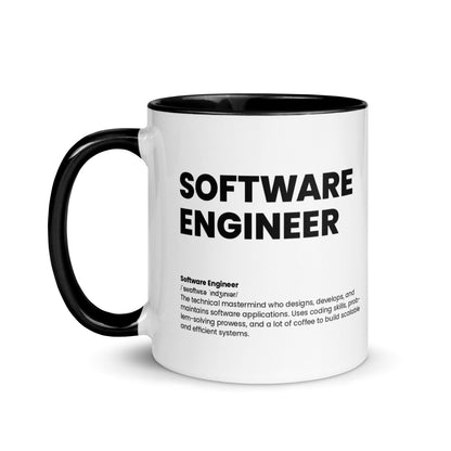 Funny Software Engineer Gift Mug - Nutrition Facts Design - LocoMug
