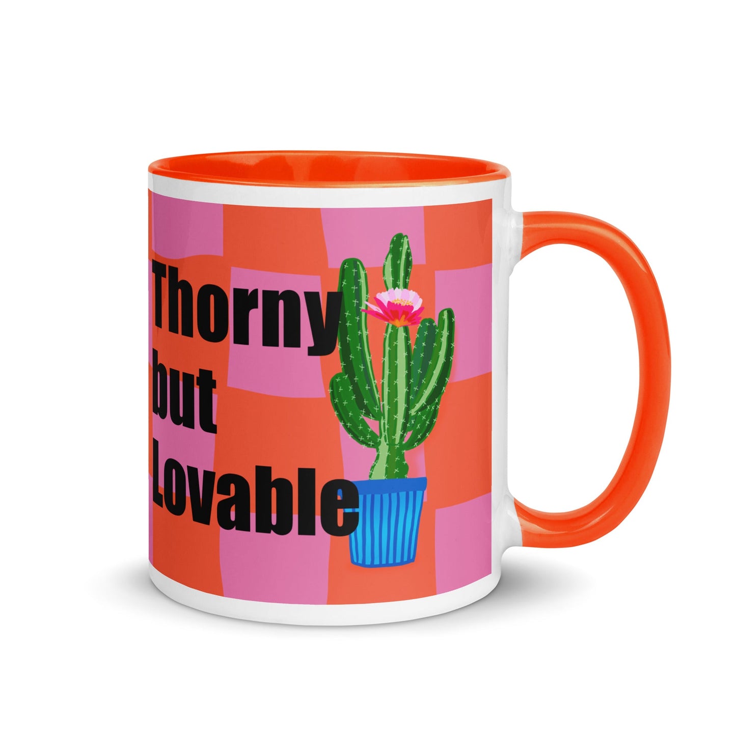 Thorny but Lovable Cactus Illustration Coffee Mug - Locomug.comfunny_profession_mugs_crazy_mug _designs