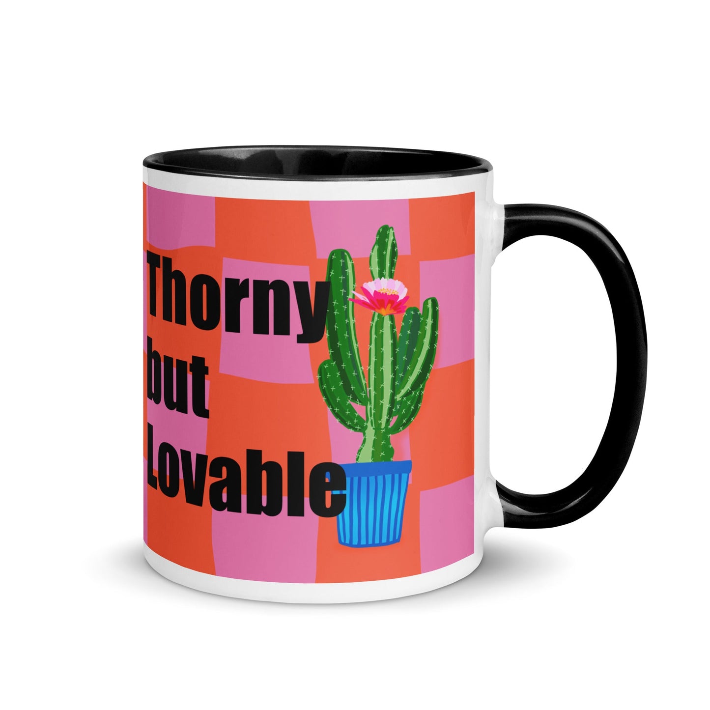 Thorny but Lovable Cactus Illustration Coffee Mug - Locomug.comfunny_profession_mugs_crazy_mug _designs
