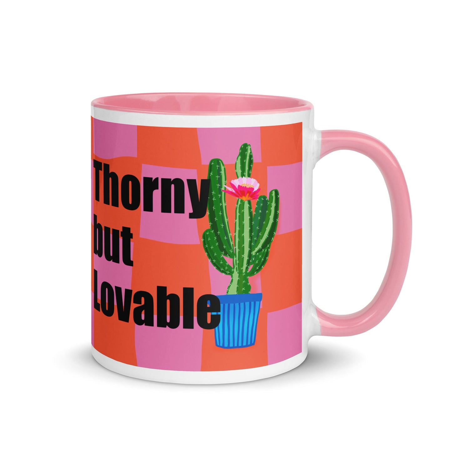 Thorny but Lovable Cactus Illustration Coffee Mug - Locomug.comfunny_profession_mugs_crazy_mug _designs
