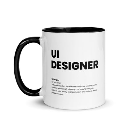 Funny UI Designer Gift Mug - Nutrition Facts Design - LocoMug