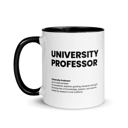 Funny University Professor Gift Mug - Nutrition Facts Design - LocoMug