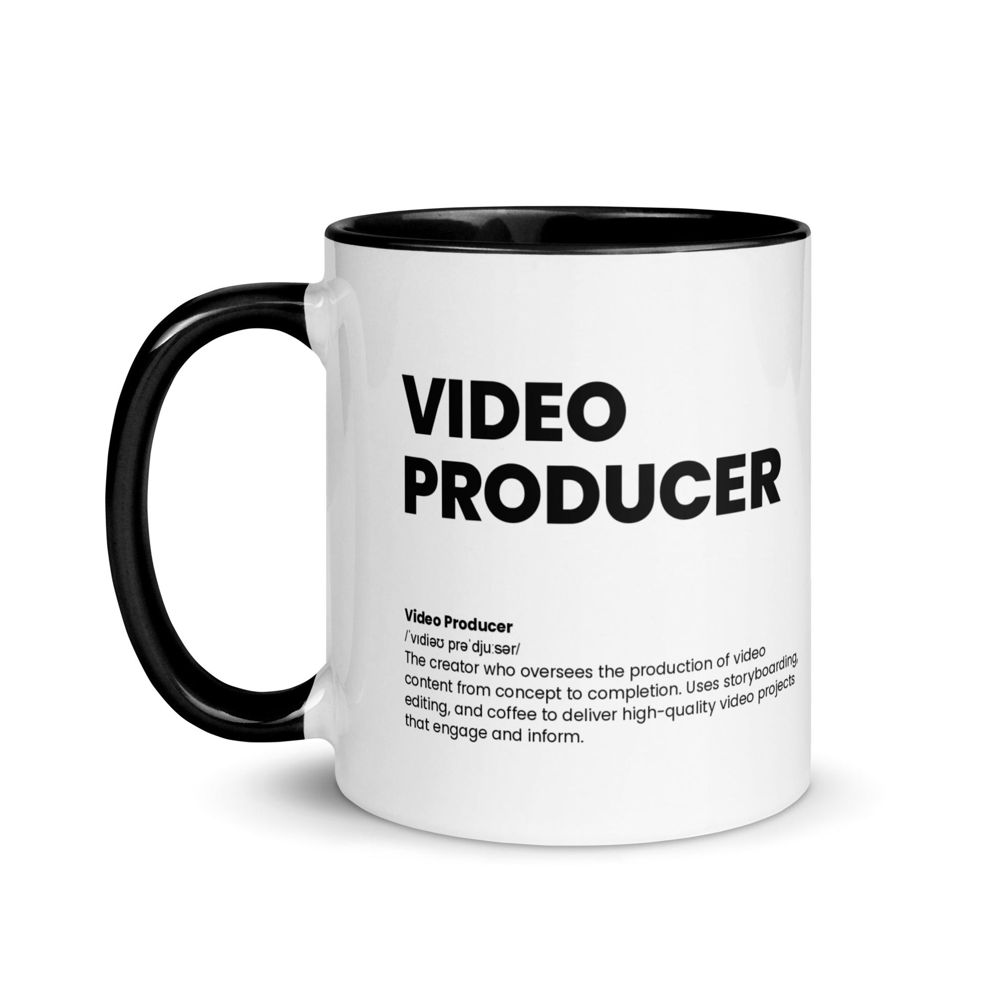 Video Producer Mug - Nutrition Facts with Black Color Inside - Locomug.com#funny_profession_mugs_crazy_mug _designs#